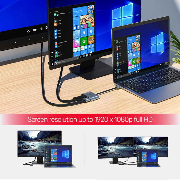 Unitek USB 3.0 to HDMI and VGA Adapter - V1304A