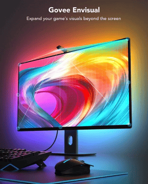 Govee DreamView G1 Gaming Light | 24inch - 32inch | Compatible with Alexa & Google Assistant | 4 Game Modes | RGBIC