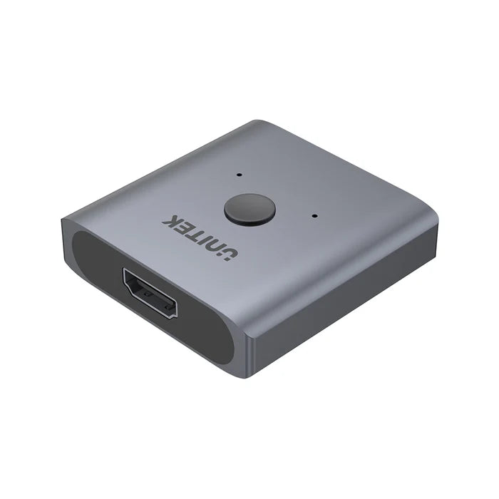 Unitek 4K Aluminium Switch 2-To-1 Bi-Directional, 4K Ultra-HD@60Hz Resolution, Space Grey | V1127A