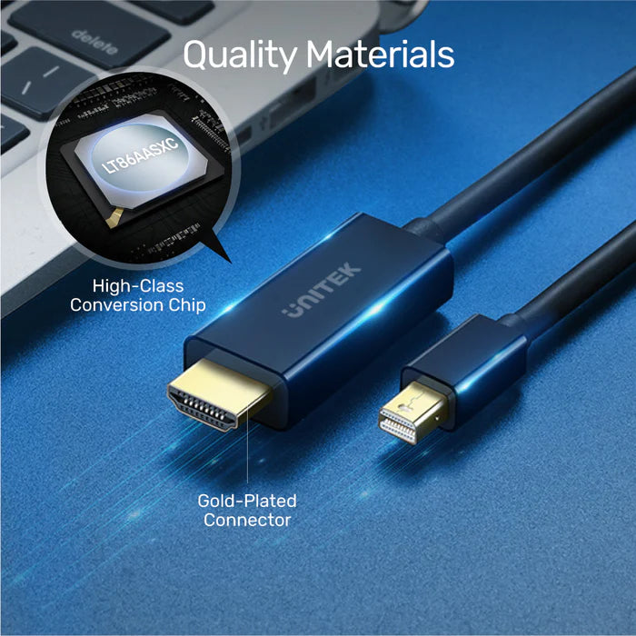 Unitek 4K 30Hz Mini DisplayPort to HDMI 1.4 Cable - V1152A