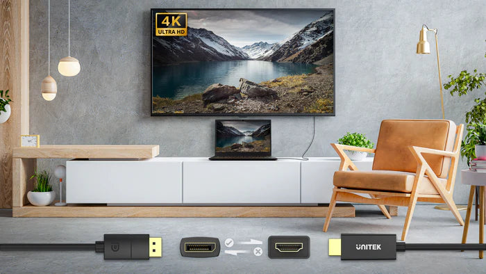 Unitek Displayport to HDMI 4K Cable 1.8M - V1608A