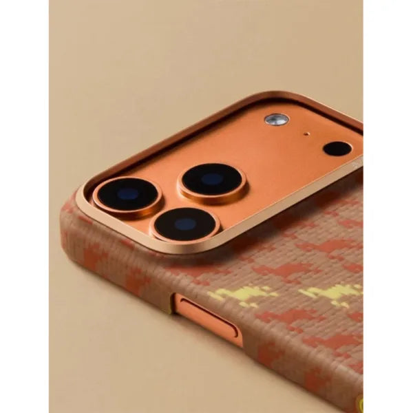 Pitaka iPhone 17 Pro Case - Happiness Rides-Amber