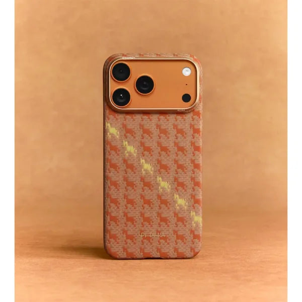 Pitaka iPhone 17 Pro Case - Happiness Rides-Amber