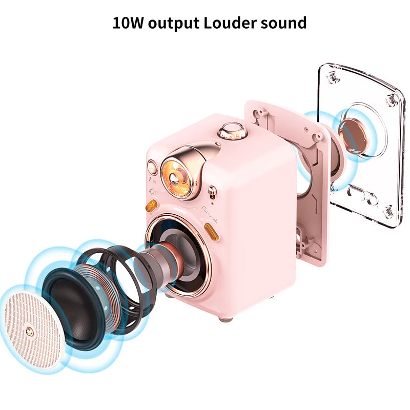 Divoom Fairy-OK Cute Speaker with Microphone, PINK