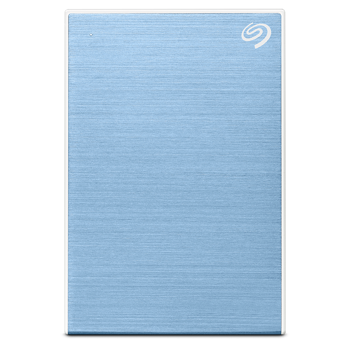 Seagate One Touch External HDD with Password Protection-Light Blue