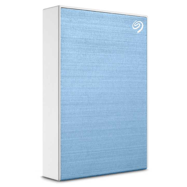 Seagate One Touch External HDD with Password Protection-Light Blue