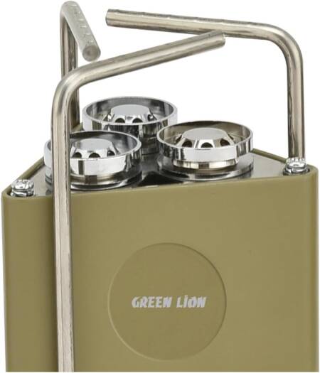 Green Lion 3-Burner Foldable Camping Stove - Khaki