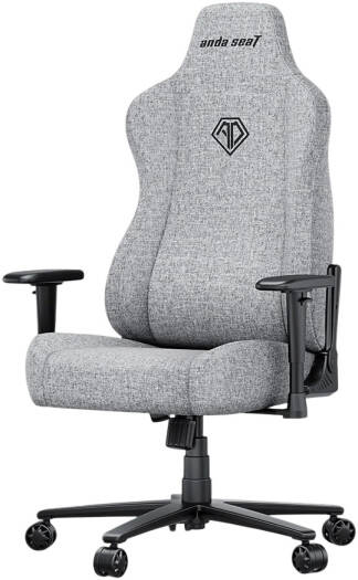 AndaSeat Novis Series Gaming Chair,Linen Fabric, XL Size, Ash Gray | AD23-XL-01-G-F