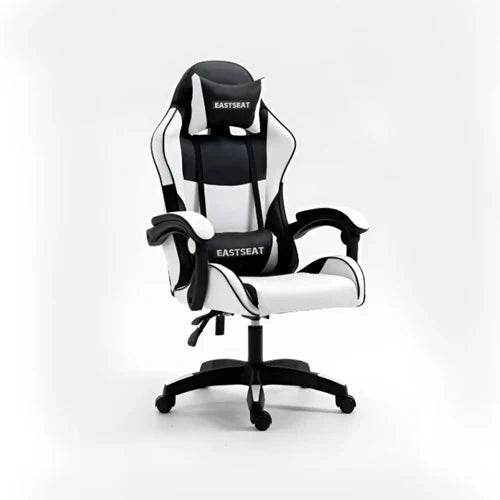 East Seat Gaming Chair - White Black