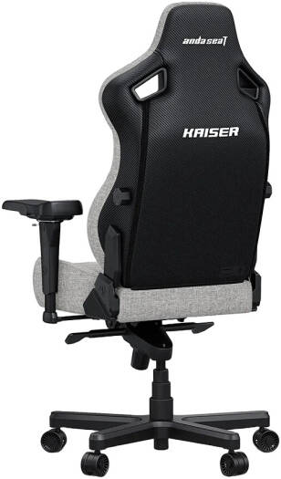 AndaSeat Kasier 4 Series Premium Gaming Chair, Linen Fabric, XL, Ash Gray | AD12YDDC-XLL-20-G-CF