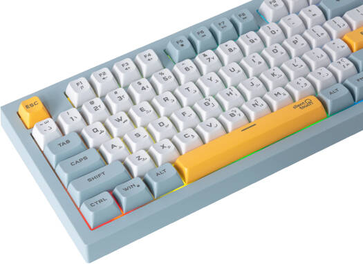 Twisted Minds 80% Spectrum Series Wired Membrane Keyboard, 87 Keys, English/Arabic Layout| TM-MK75-W