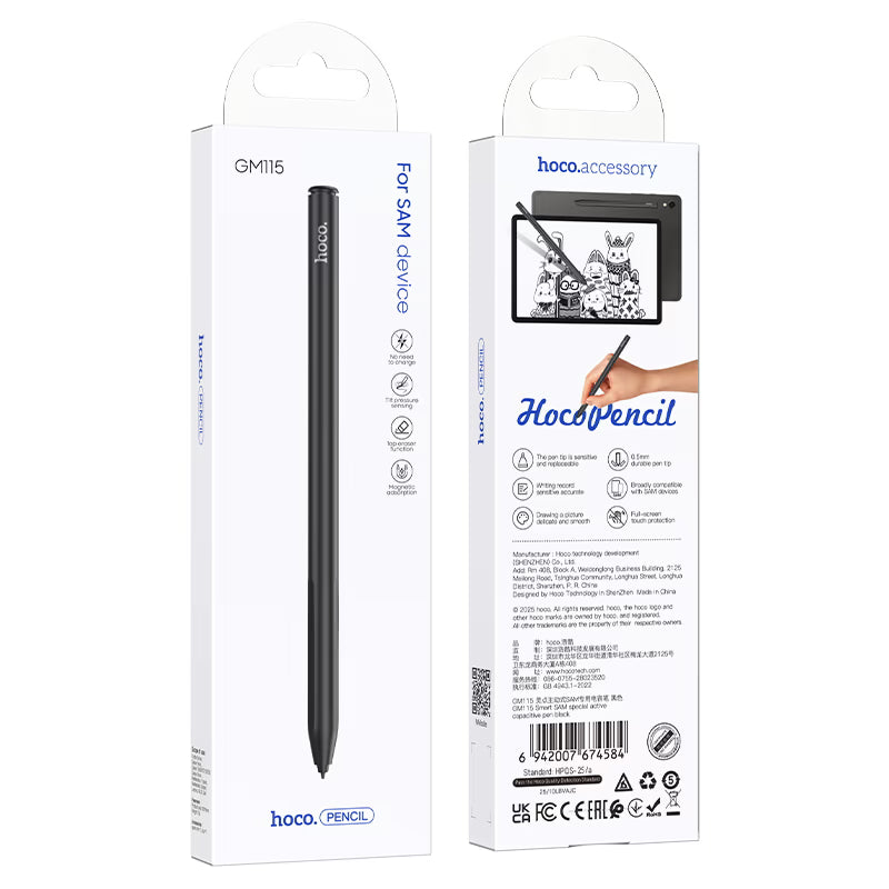 hoco. GM115 Smart, active capacitive pen | BLACK