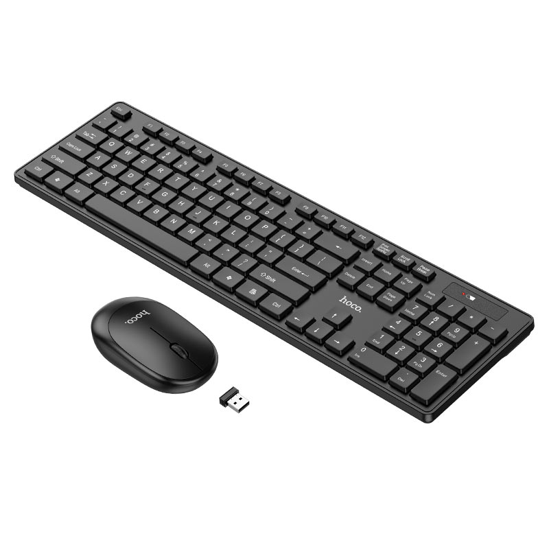 Hoco Gm17 Wireless Business Keyboard And Mouse Set(Arabic Version) Black