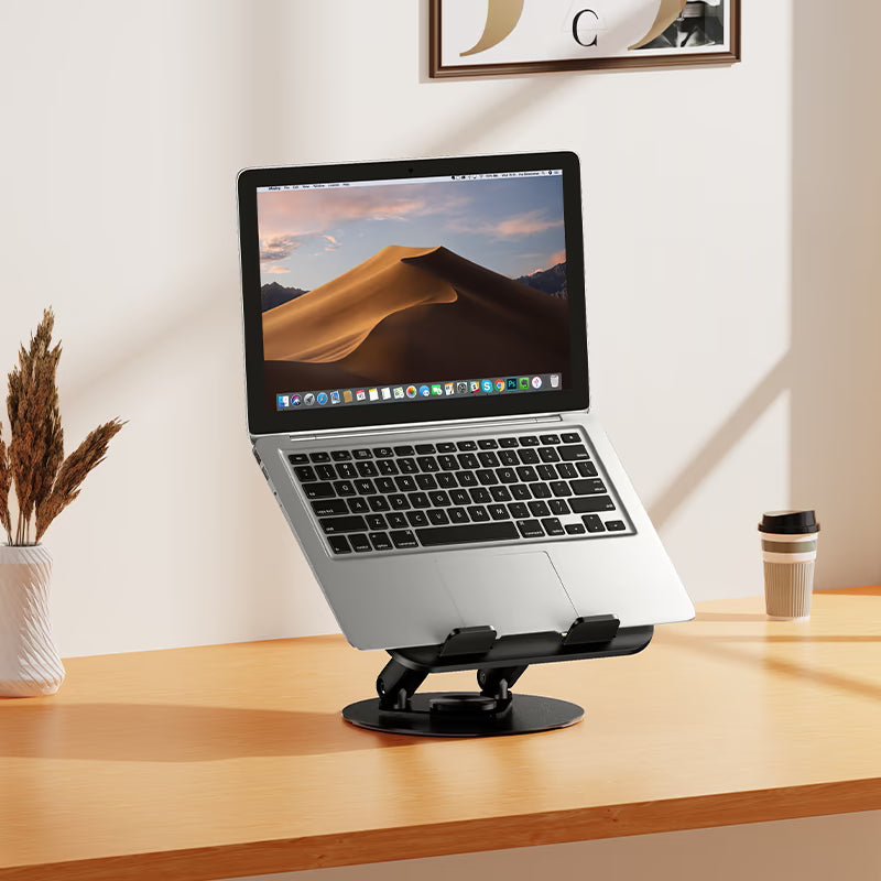 hoco Folding and rotating tabletop  desktop holder.- black HD14