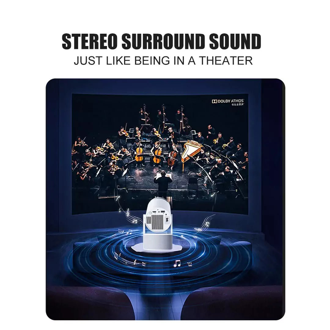 Home Cinema Stereo Karaoke Projector with Mic - HY300PROKTV ...
