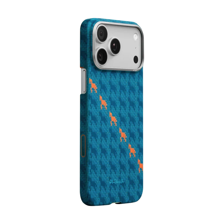 Pitaka iPhone 17 Pro Max Case - Happiness Rides-Indigo