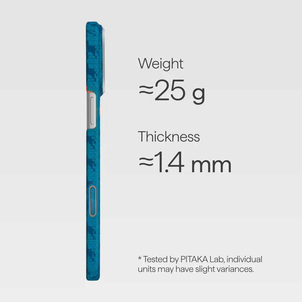 Pitaka iPhone 17 Pro Max Case - Happiness Rides-Indigo