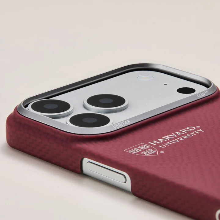 Pitaka iPhone 17 Pro Max Case - Harvard Crimson