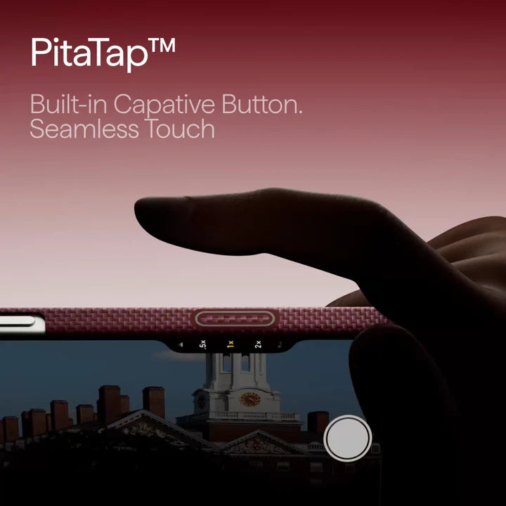 Pitaka iPhone 17 Pro Case - Harvard Crimson