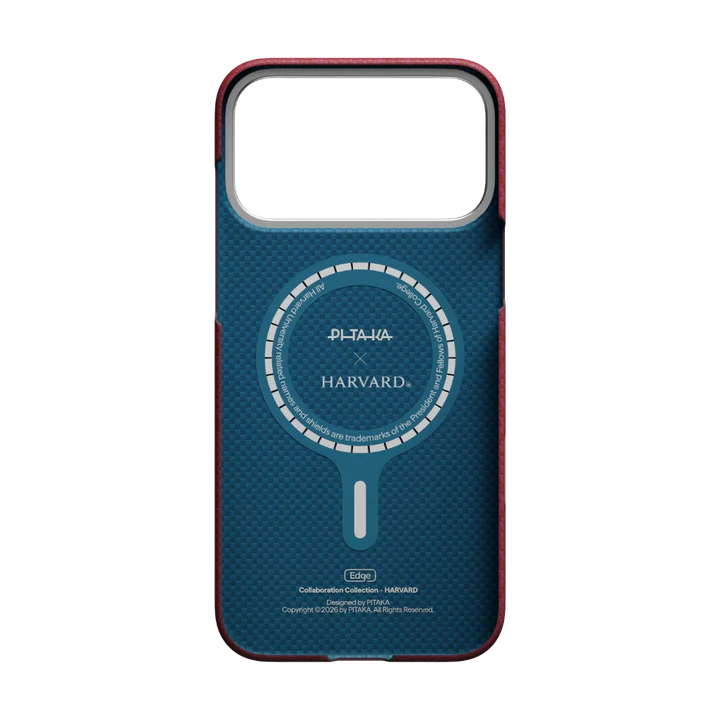 Pitaka iPhone 17 Pro Max Case - Harvard Crimson