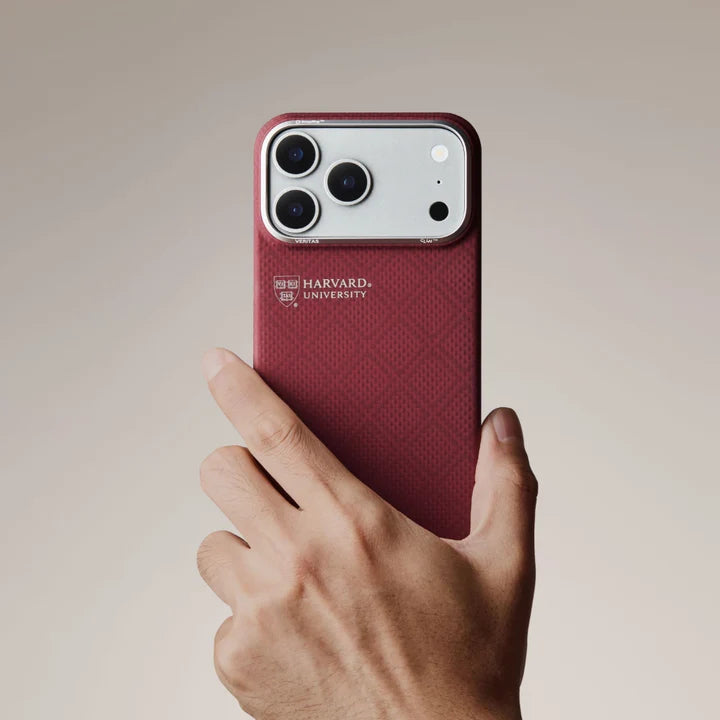 Pitaka iPhone 17 Pro Max Case - Harvard Crimson