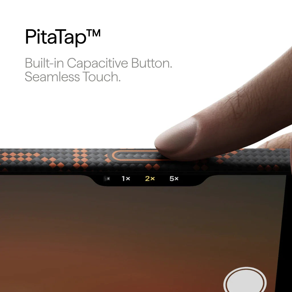 Pitaka iPhone 17 Pro Max Case - Leaping - Orange Black