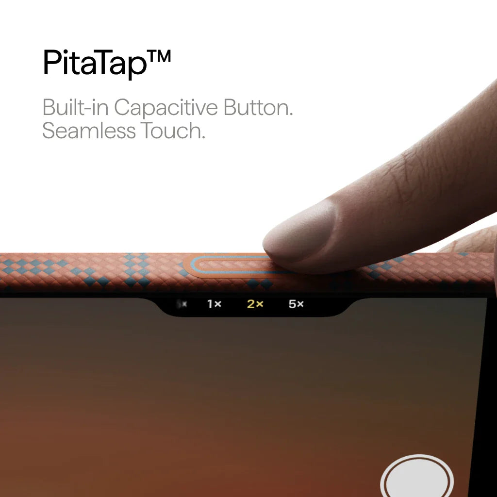 Pitaka iPhone 17 Pro Max Case - Leaping - Blue Orange