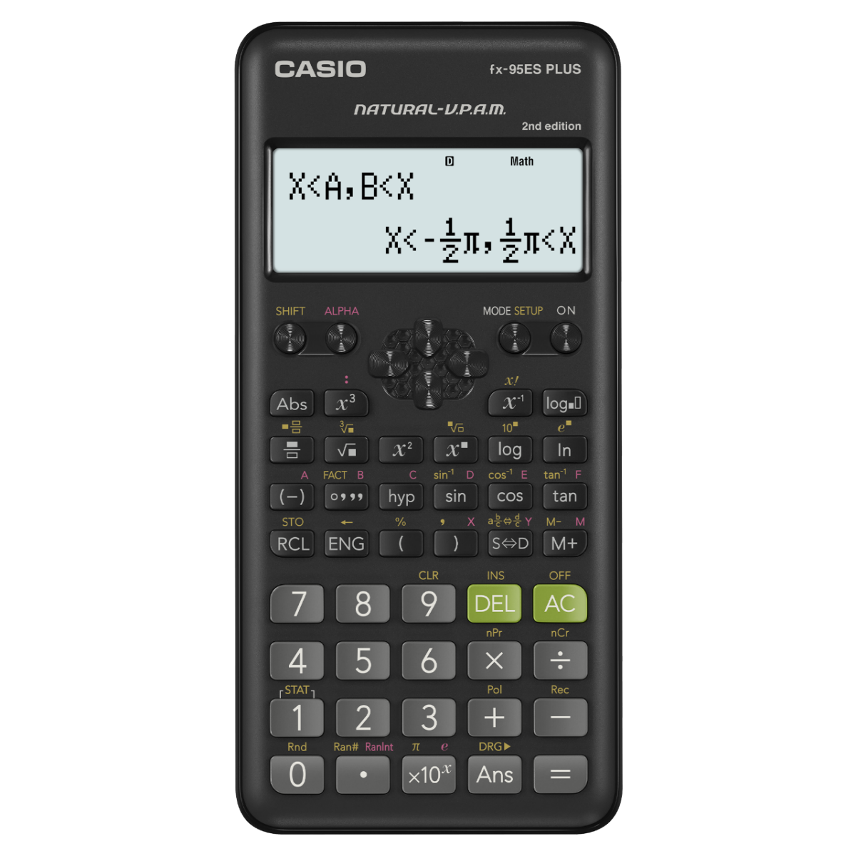 Casio Fx-95ES Plus-2 Standard Scientific Calculator- BLACK