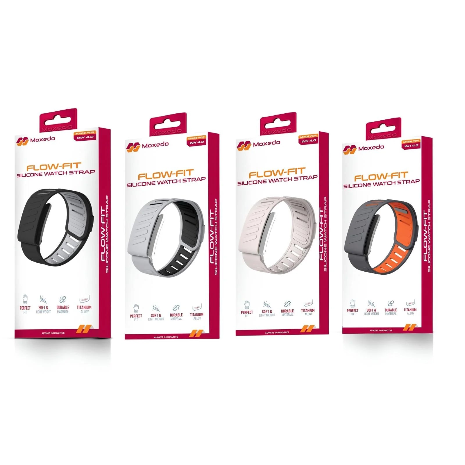 Moxedo Flow-Fit Silicone Strap Compatible With Whoop 4.0