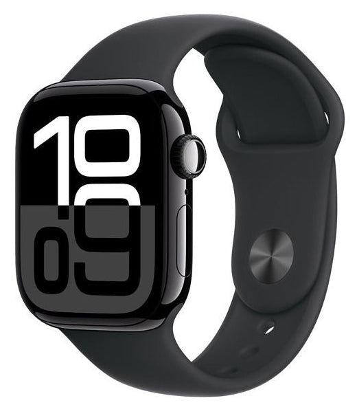 Apple Watch Series 10 46mm GPS Jet Black Aluminum Case with Black Sport Band