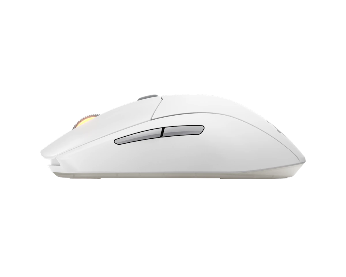 SteelSeries Rival 3 Gen 2 Wireless Mouse, Symmetrical Shape, 6 Buttons,2.4GHz / Bluetooth Connection, White | 62524
