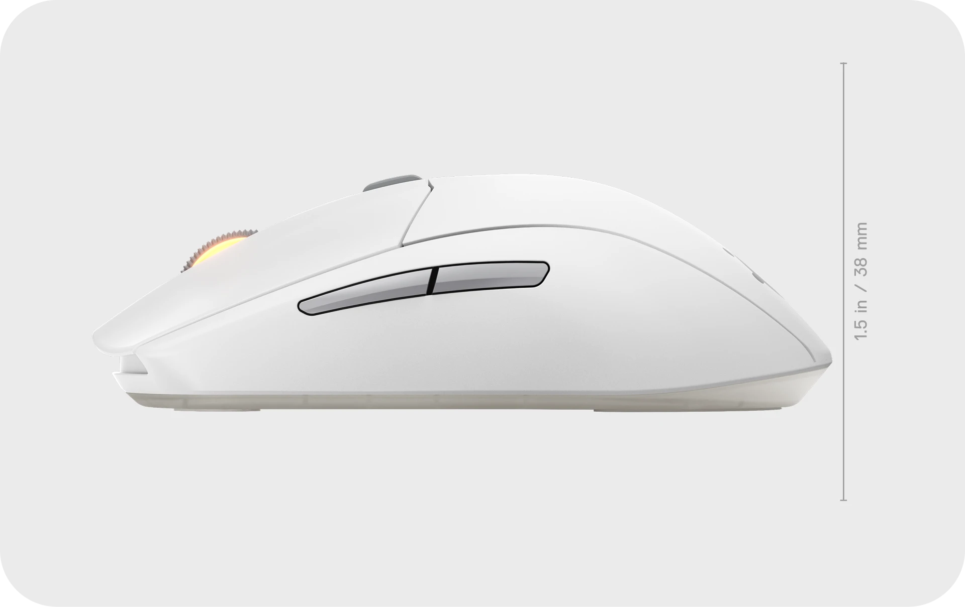SteelSeries Rival 3 Gen 2 Wireless Mouse, Symmetrical Shape, 6 Buttons,2.4GHz / Bluetooth Connection, White | 62524