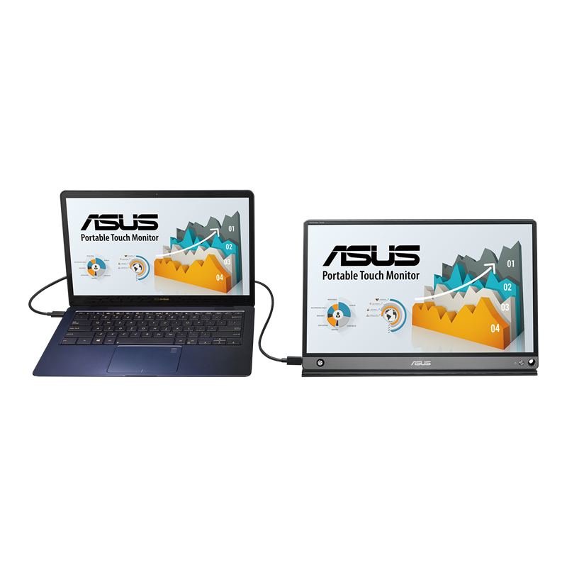 ASUS ZenScreen Touch USB portable monitor — 16 inch, IPS, Full HD, 10-point Touch MB16AMT