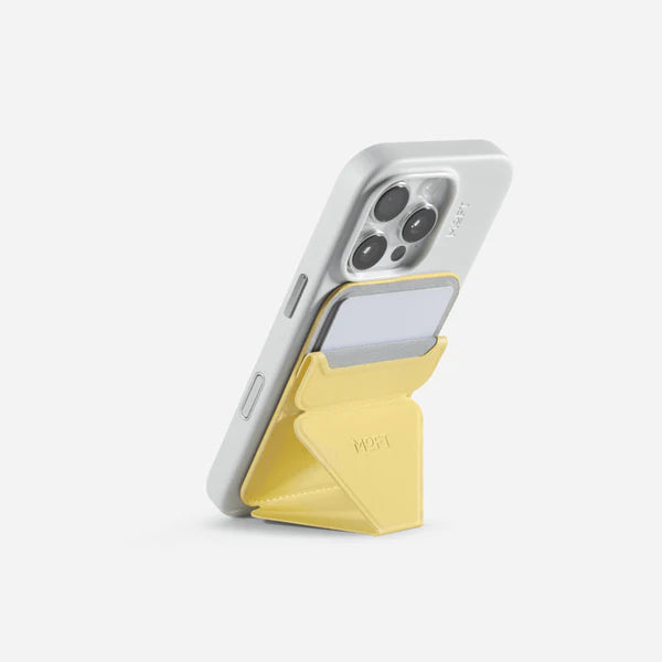 MOFT Magnetic Wallet Stand  Angle Adjustment & Magsafe Compatible Phone Stand-MS007MP-1-ME-PNCT - Wonder Yellow