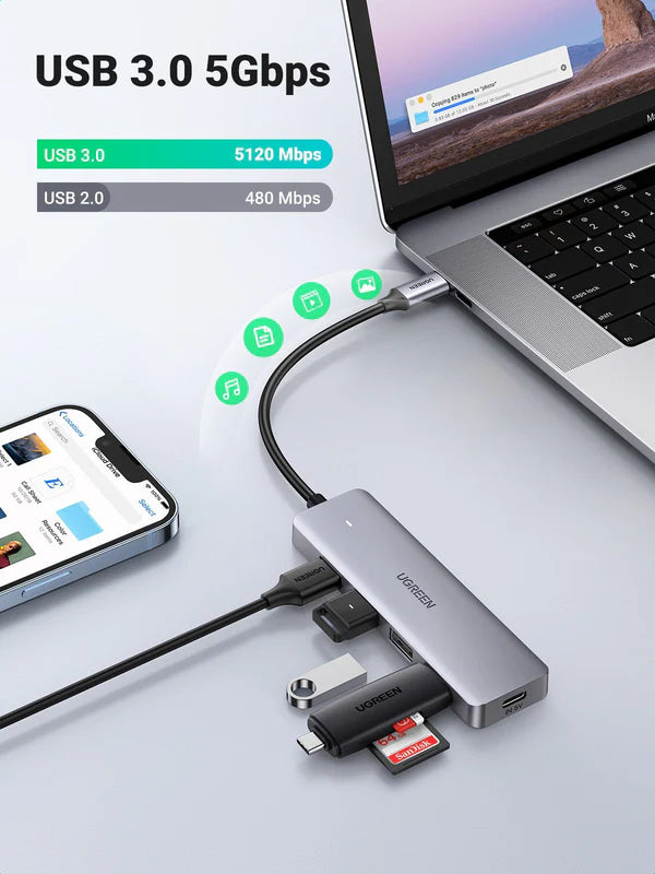 Ugreen 4 Ports USB C Hub - 70336