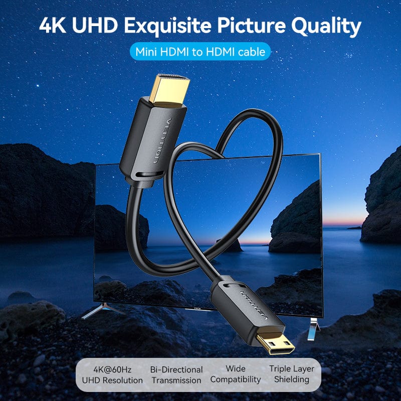 Vention Mini HDMI to HDMI Cable 1m - AGHBF